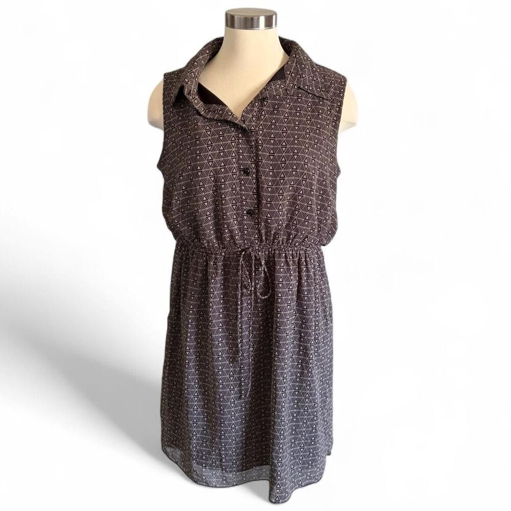 Enfocus-studio Women's Brown and Black Dress